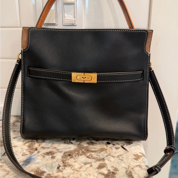 Tory Burch Rudizwill Black and Brown Shoulder Bag - Picture 9 of 16
